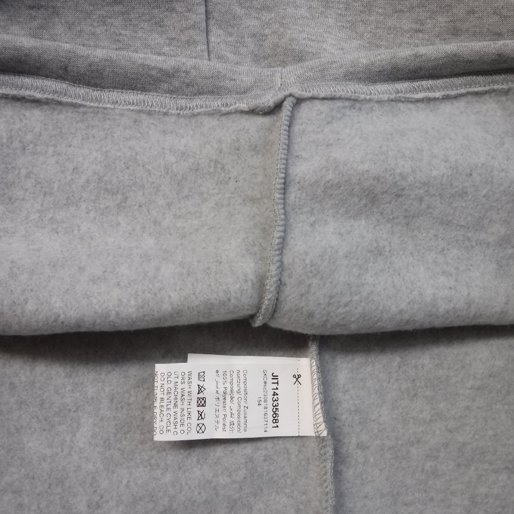 SHEIN "Malibu" Beach Gray Hooded Sweatdress Women L ~NWT~ - Picture 6 of 7